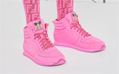 fendi nicki minaj sneakers|nicki minaj fendi prints collection.